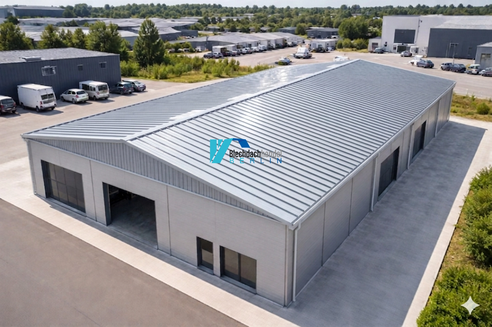 T35+ Dachblech RAL 9006 - Weißaluminium – 0,65mm glänzend 25 µm Polyester ohne Vlies 2. Wahl AKTION — Ansicht 4