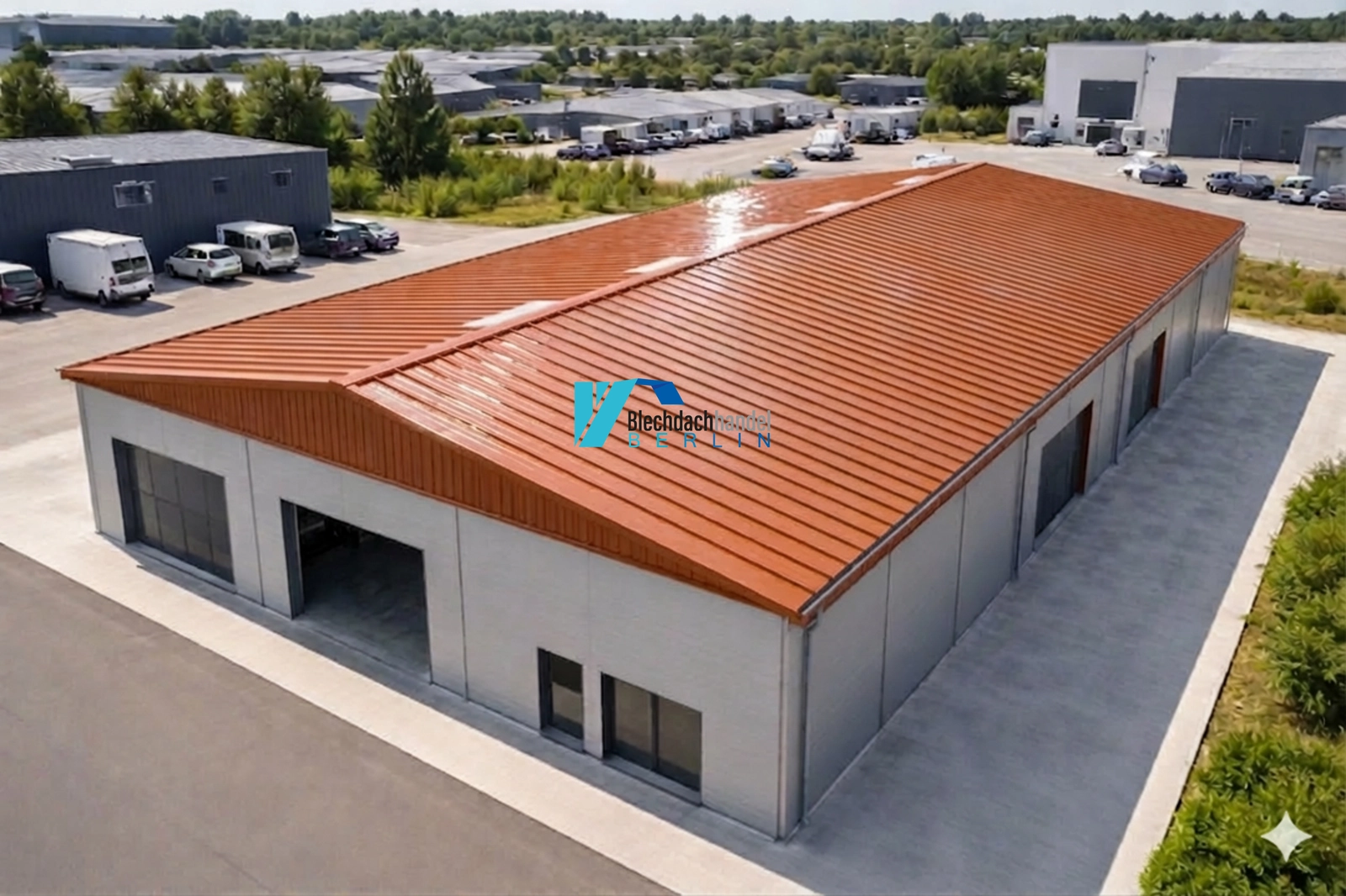 T35+ Dachblech RAL 8004 Ziegelrot – 0,75mm glänzend 25 µm Polyester mit Vlies — Ansicht 4