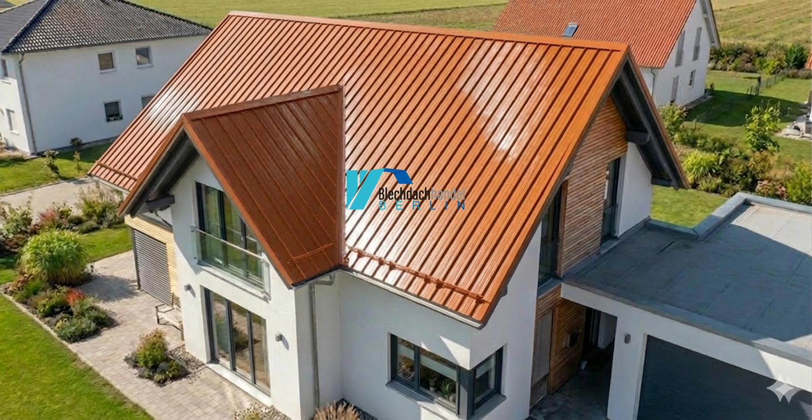 T35+ Dachblech RAL 8004 Ziegelrot – 0,75mm glänzend 25 µm Polyester ohne Vlies — Ansicht 3