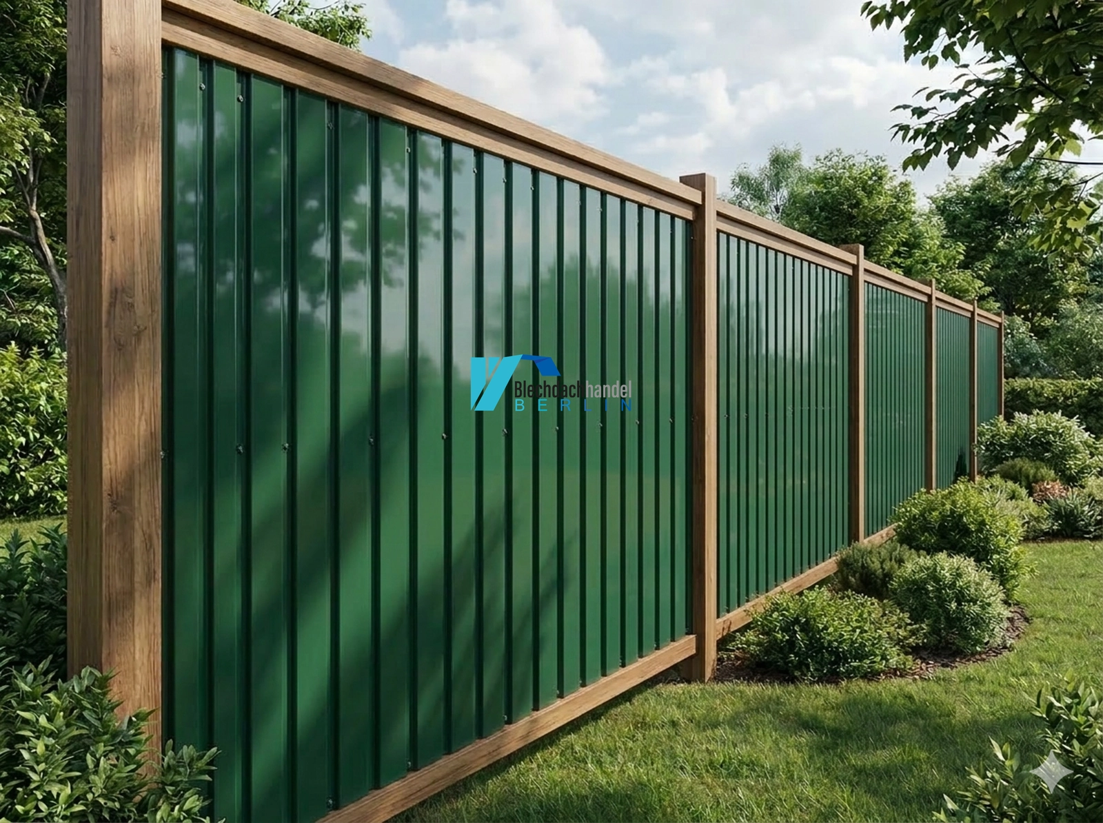 T6 Fassadenblech RAL 6020 Chromoxidgrün – 0,5mm glänzend 25 µm Polyester — Ansicht 4