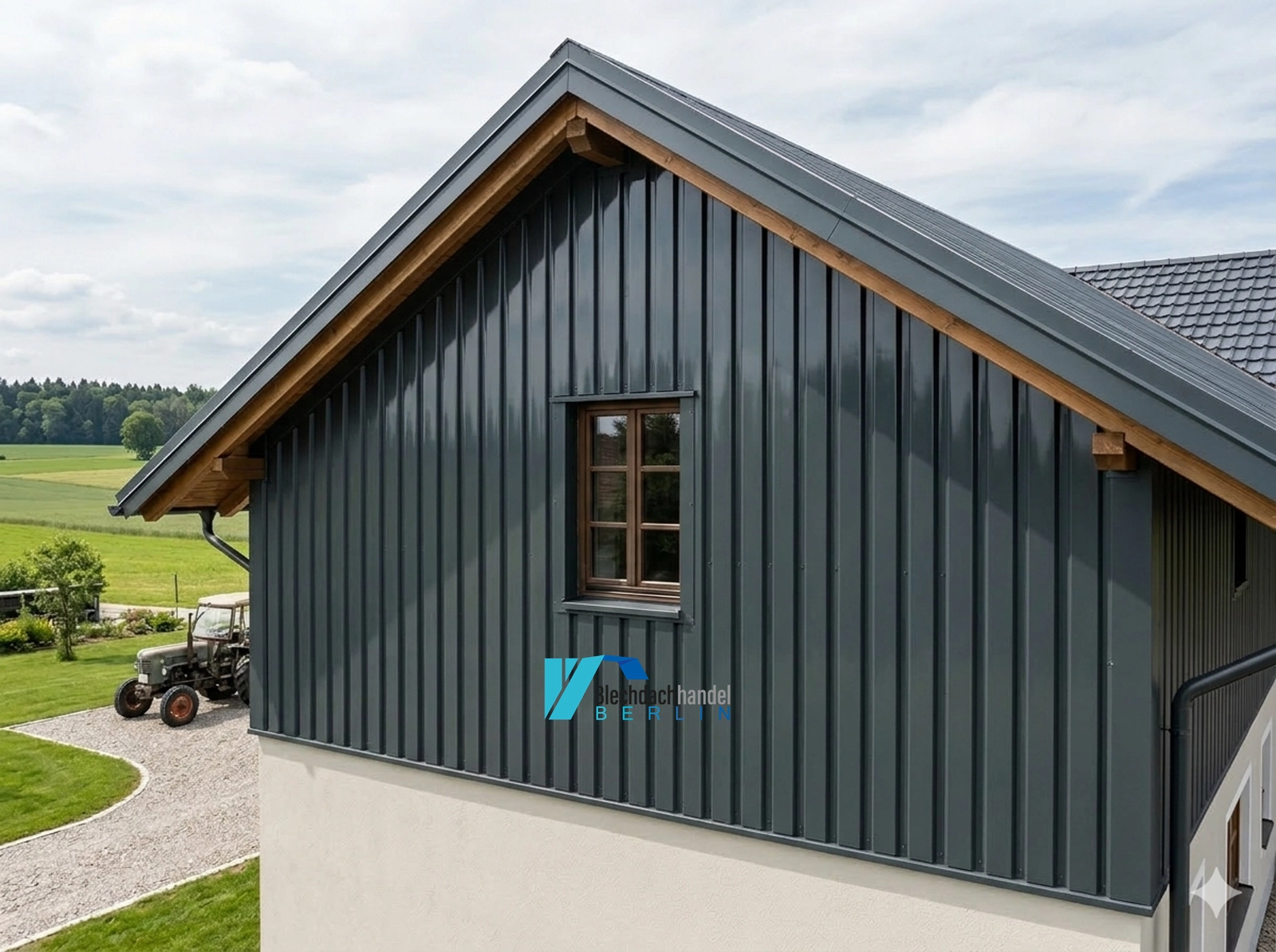 T6 Fassadenblech RAL 7016 - anthrazit – 0,5mm glänzend 25 µm Polyester — Ansicht 3