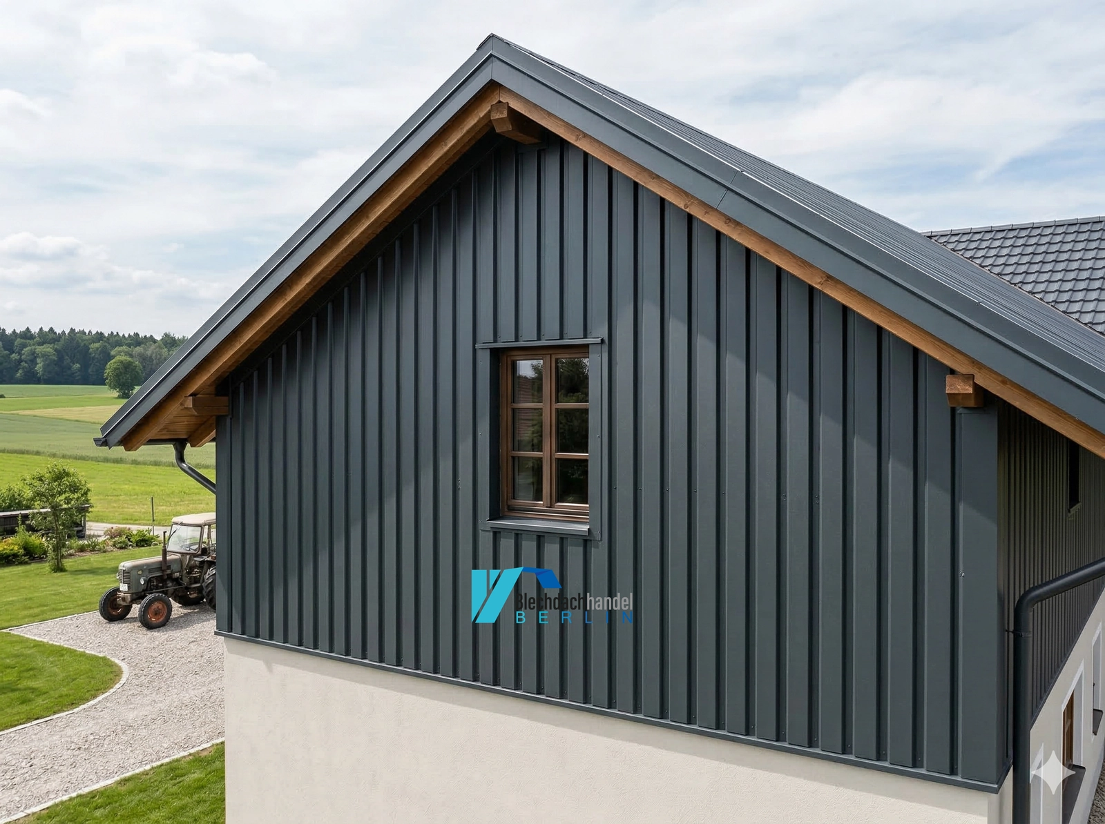 T6 Fassadenblech RAL 7016 - anthrazit – 0,5mm matt 35µm Polyester AKTION — Ansicht 3